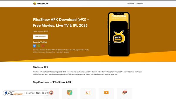 pikashowtv.in screenshot