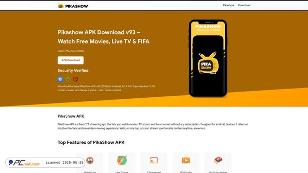 pikashowtv.in screenshot