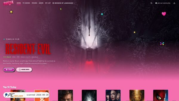 pinkflix.site Screenshot