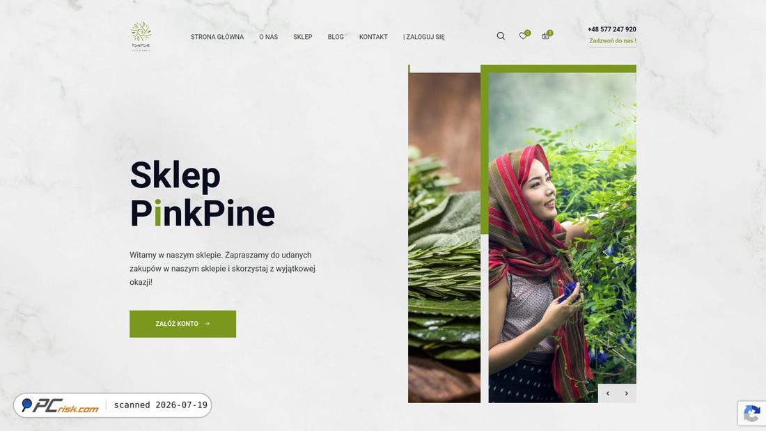 Screenshot of pinkpine.ie