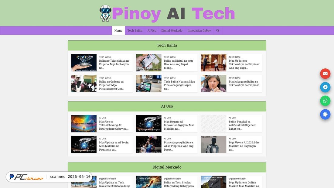 Screenshot of pinoyaitech.com