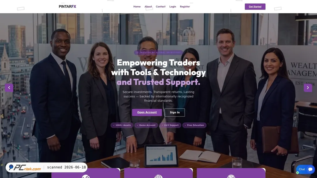 Screenshot of pintarfxx.com