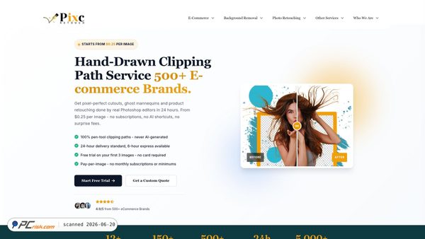 pixcretouch.com screenshot