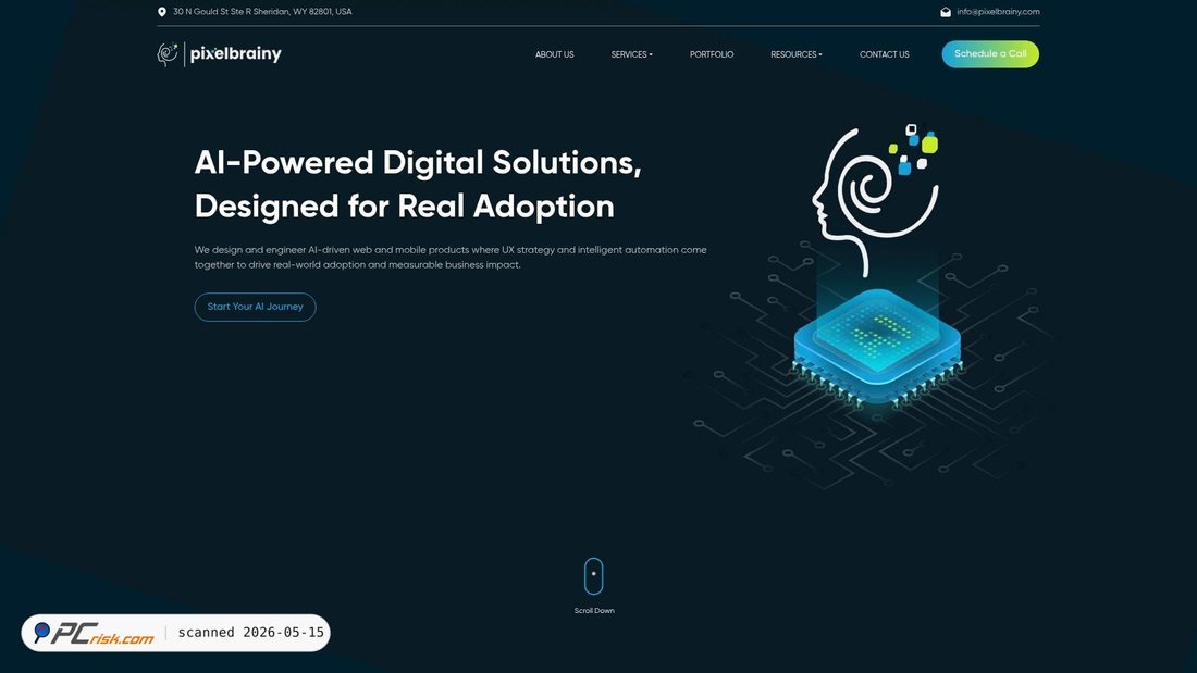 Screenshot of pixelbrainy.com