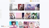 Captura de ecrã de pixiv.pictures