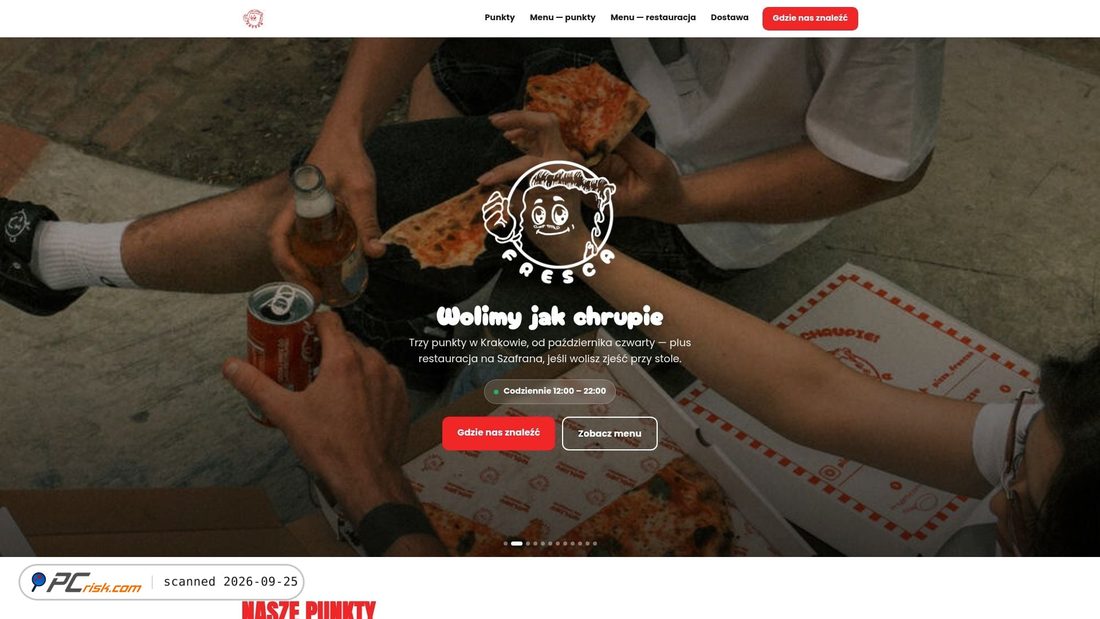 Captura de pantalla de pizzafresca.pl