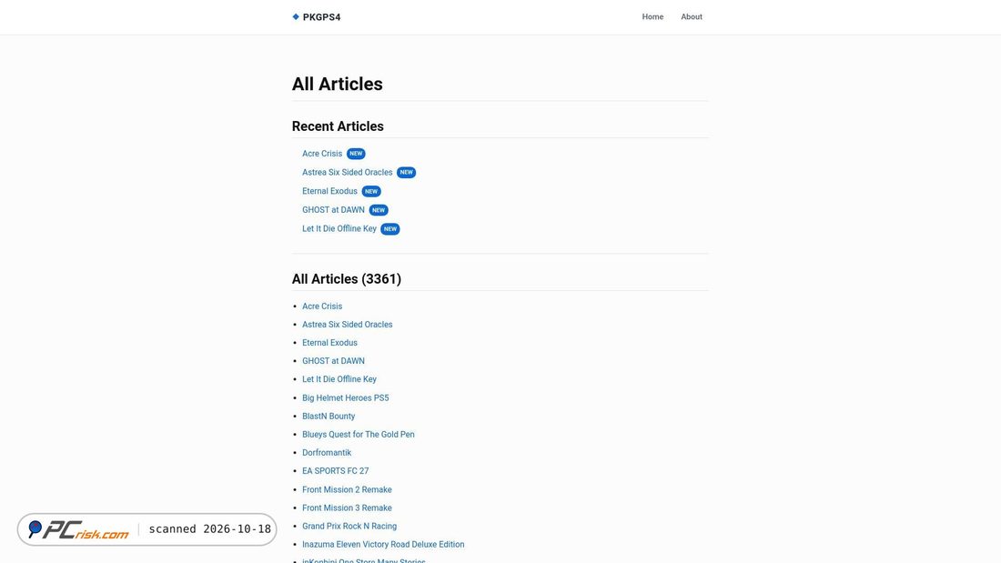 Screenshot van pkgps4.click