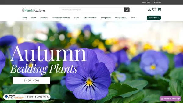 plantsgaloreonline.co.uk screenshot