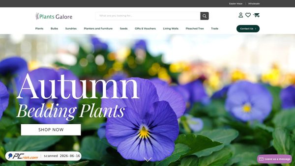 plantsgaloreonline.co.uk screenshot