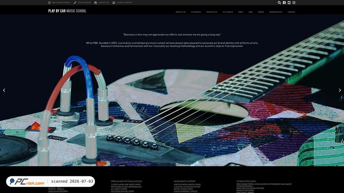 Screenshot of play-by-ear.net