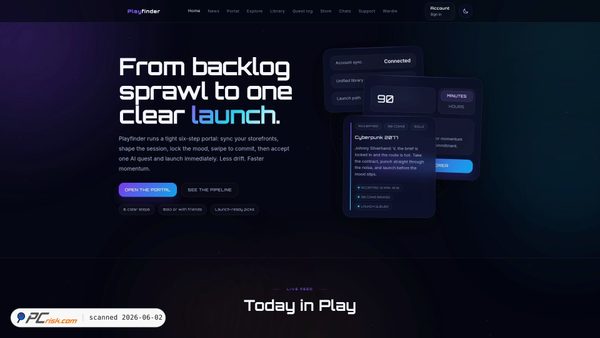 playfinder.club screenshot