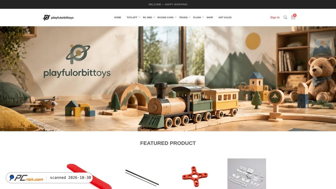 Screenshot of playfulorbittoys.com