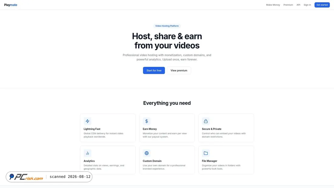Screenshot of playmate.to