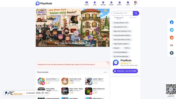 playmods.net screenshot