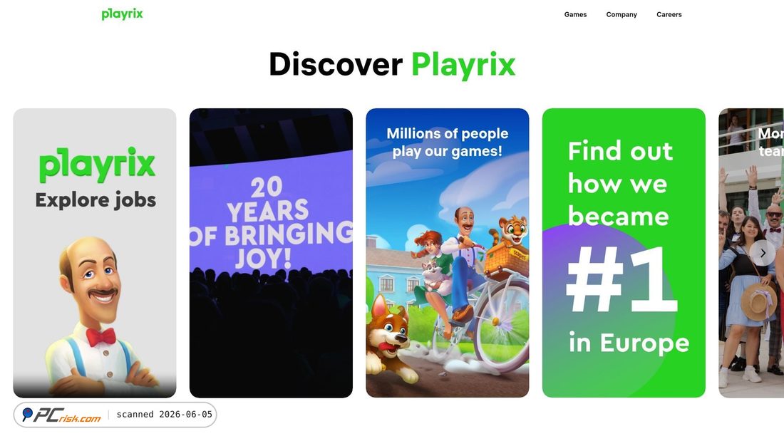 Zrzut ekranu playrix.com