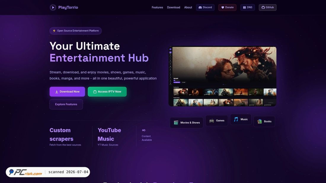 Screenshot of playtorrio.pages.dev