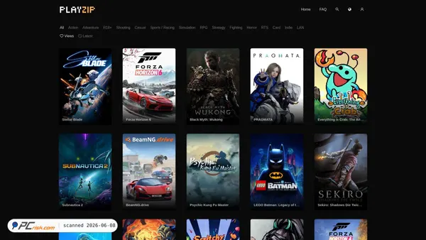playzip.com screenshot