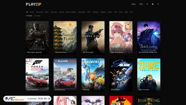 playzip.com screenshot