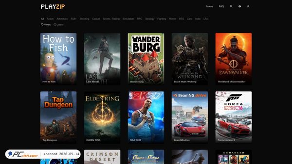 Captura de playzip.com