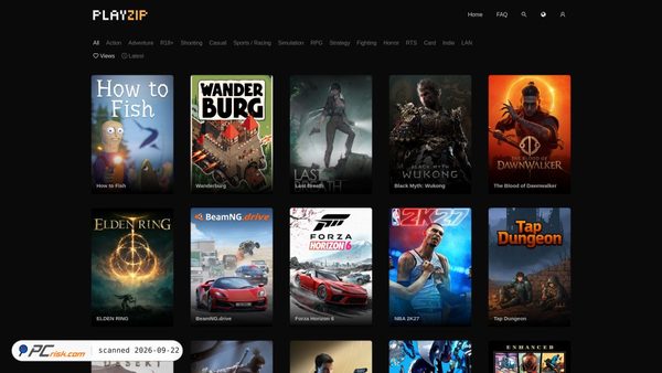 playzip.com Screenshot