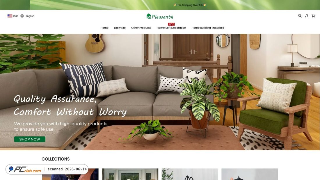 Screenshot of pleasantk.com
