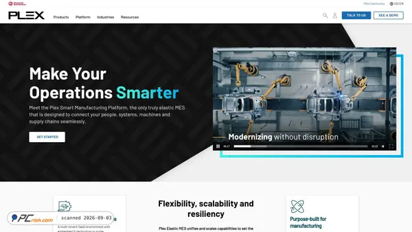 plex.rockwellautomation.com Screenshot