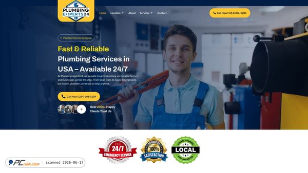 plumbingexperts24.com screenshot