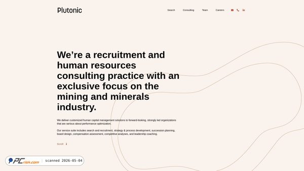 plutonicsearch.com screenshot