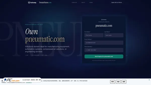 Screenshot di pneumatic.com