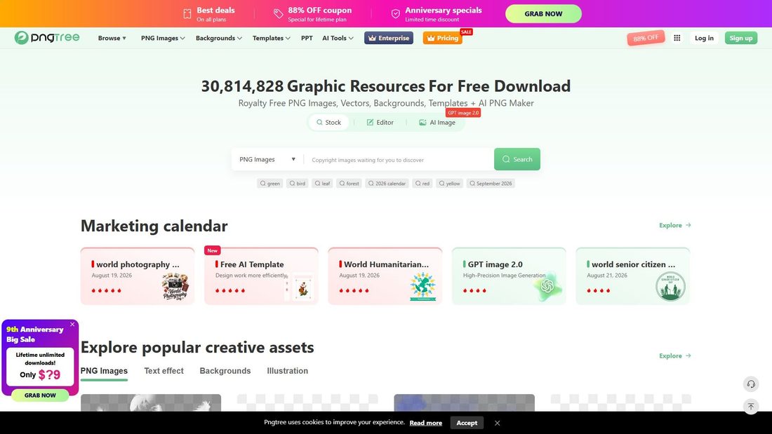Screenshot von pngtree.com
