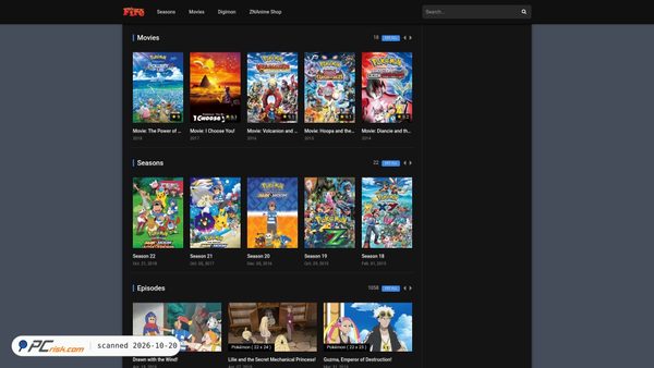 pokemonfire.com screenshot