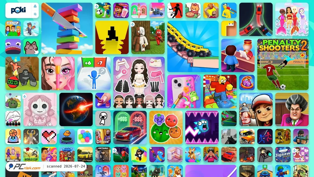 Screenshot von poki.com