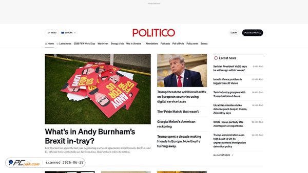 politico.eu screenshot