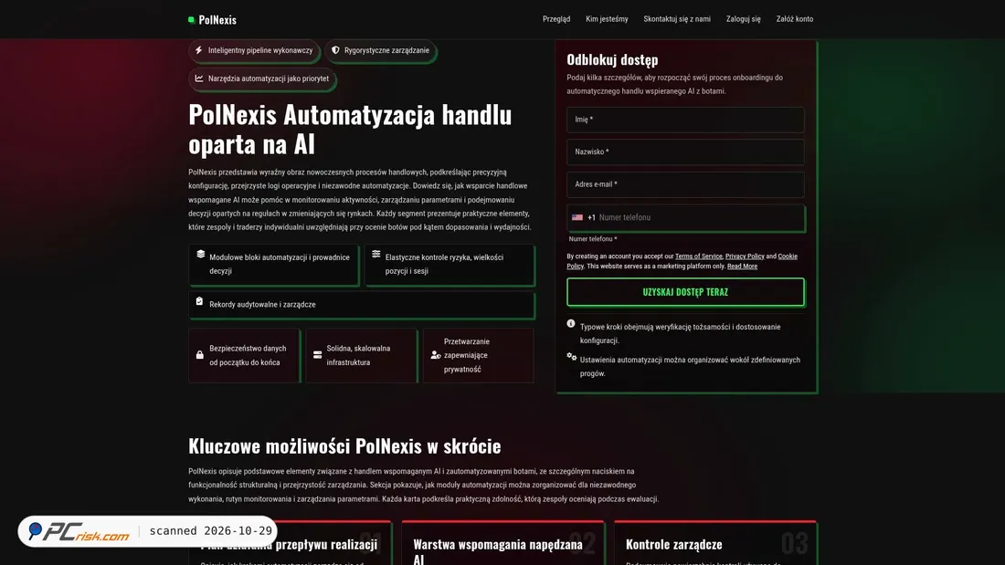 Screenshot von polnexis.shop