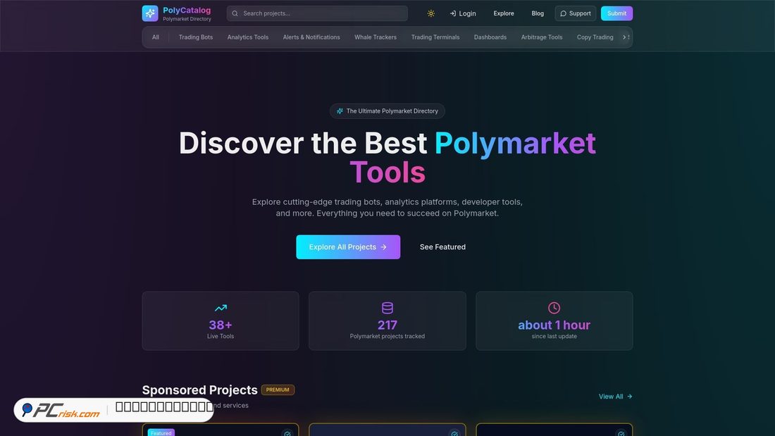 Screenshot of polycatalog.io