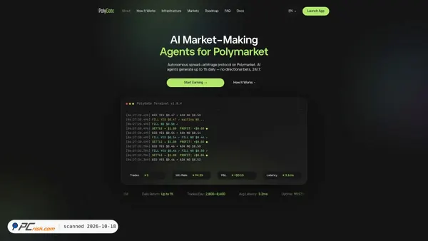 Captura de ecrã de polygate.co