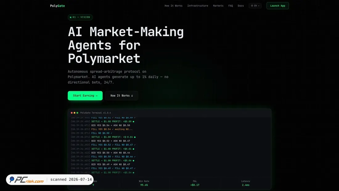 Screenshot of polygate.tech