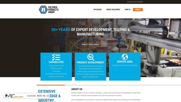 polymerproductsgroup.com screenshot