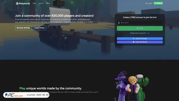 polytoria.com screenshot