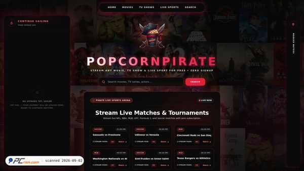Captura de popcorn-pirate.com