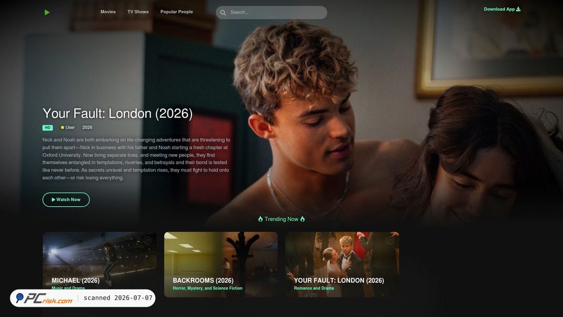 Screenshot von popmov.com
