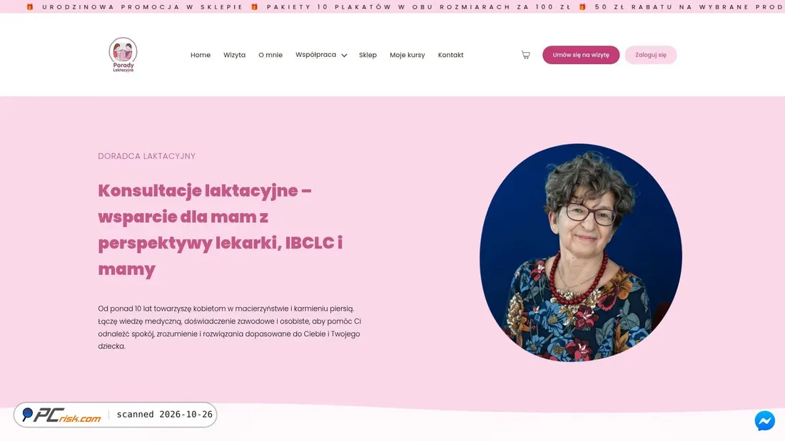 Screenshot di porady-laktacyjne.eu