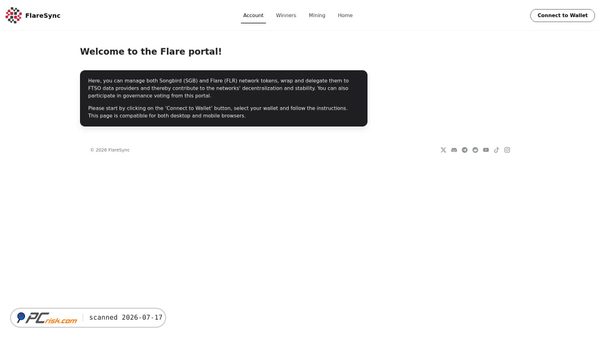 portal.flare-sync.net screenshot