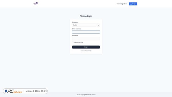 portal.pixel500.com screenshot