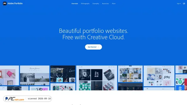 portfolio.adobe.com screenshot