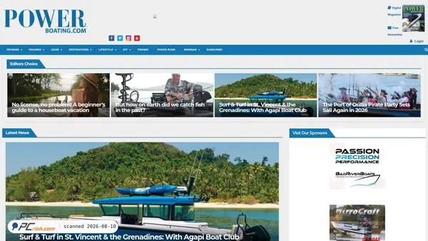 powerboating.com screenshot