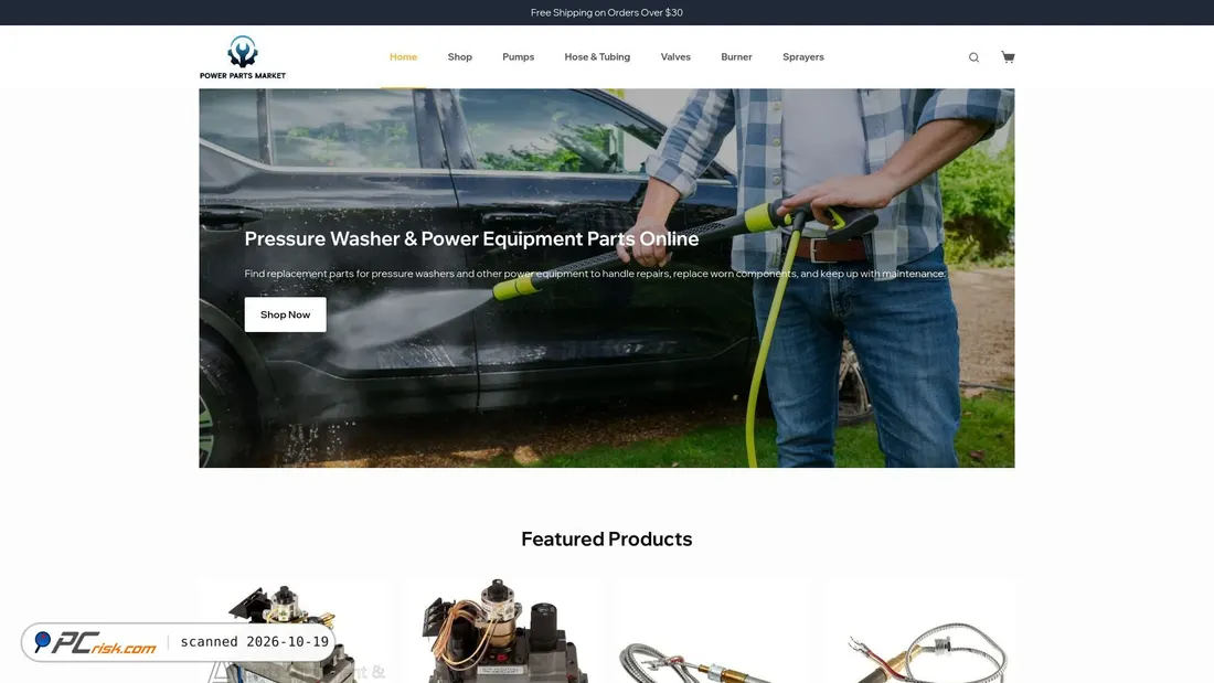 Screenshot von powerpartsmarket.com