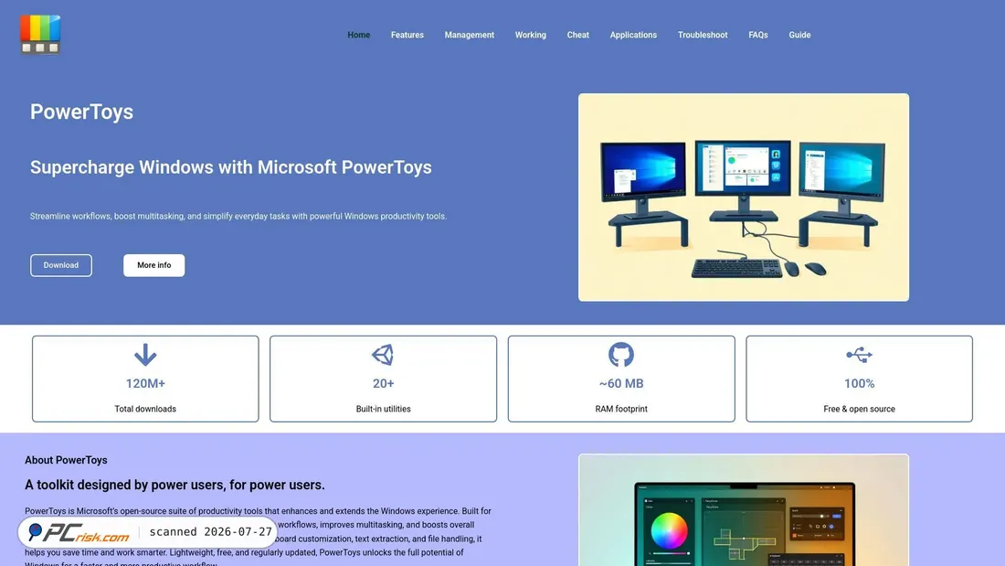 Screenshot of powertoys.app