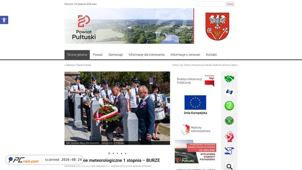 Captura de powiatpultuski.pl
