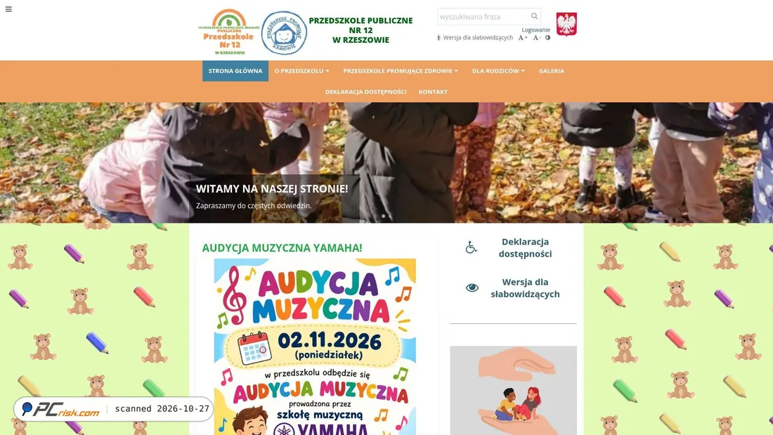 Screenshot van pp12.edupage.org
